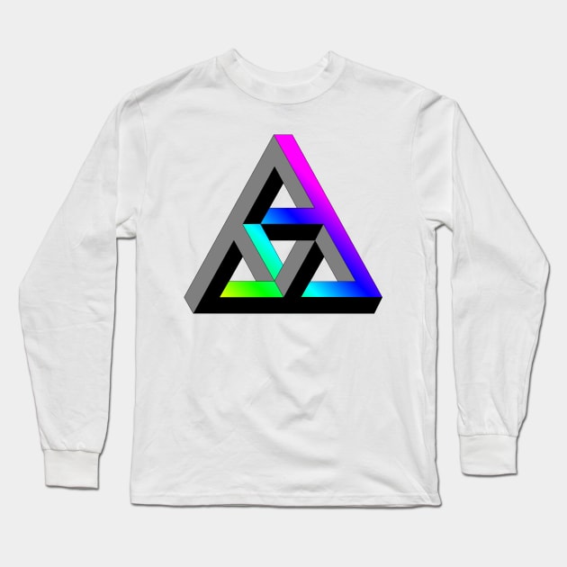 Even more impossible triangle with multicolor gradient Long Sleeve T-Shirt by TRIME